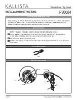 Kallista Persephone Trip Lever P70084 Installation Instructions preview