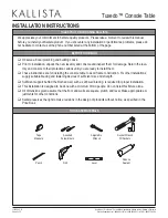 Предварительный просмотр 2 страницы Kallista Tuxedo P73037 Installation Instructions