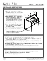 Предварительный просмотр 5 страницы Kallista Tuxedo P73037 Installation Instructions