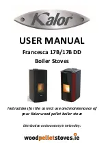 Preview for 1 page of Kalor Francesca 17B User Manual