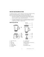 Предварительный просмотр 4 страницы Kalorik BATIDORA DE VASO BL 24242 Operating Instructions Manual