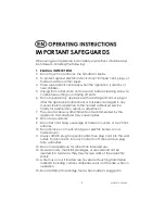 Предварительный просмотр 2 страницы Kalorik BSET2 Operating Instructions Manual