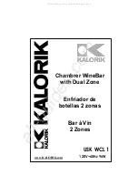 Kalorik Chambrer WineBar with Dual Zone Operating Instructions Manual preview