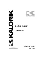 Preview for 1 page of Kalorik CM-25282SS Operating Instructions Manual