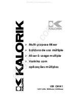 Kalorik CMM 1 Operating Instructions Manual предпросмотр