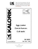 Kalorik EK 35321 Operating Instructions Manual preview