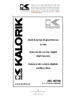 Kalorik EKS 40758 Operating Instructions Manual предпросмотр