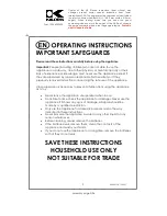 Предварительный просмотр 2 страницы Kalorik EKS 40758 Operating Instructions Manual