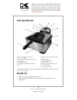 Preview for 4 page of Kalorik FT 26175 Operating Instructions Manual