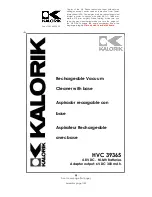 Preview for 1 page of Kalorik HVC 39365 Operating Instructions Manual