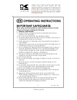 Preview for 2 page of Kalorik JK 39825 Operating Instructions Manual