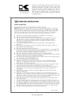 Preview for 8 page of Kalorik KA M 5 Operating Instructions Manual