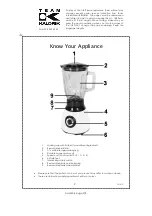 Preview for 2 page of Kalorik Kitchen Originals BL45232 Operating Instructions Manual