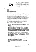 Preview for 3 page of Kalorik Kitchen Originals TO 41159 Operating Instructions Manual