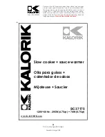 Kalorik SC 37175 Operating Instructions Manual preview