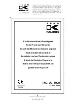 Kalorik TKG DG 1000 Assembly Manual preview