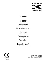 Preview for 1 page of Kalorik TKG TO 1220 Manual