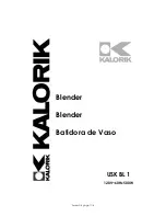 Предварительный просмотр 1 страницы Kalorik USK BL 1 Operating Instructions Manual