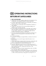 Предварительный просмотр 2 страницы Kalorik USK BL 2 Operating Instructions Manual