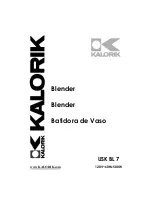 Предварительный просмотр 1 страницы Kalorik USK BL 24691 Operating Instructions Manual