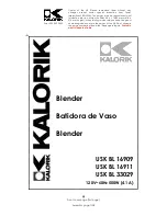 Kalorik USK BL 33029 Operating Instructions Manual preview