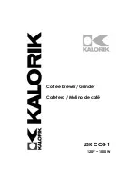 Kalorik USK CCG 1 Operating Instructions Manual preview