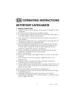 Предварительный просмотр 2 страницы Kalorik USK CCG 1 Operating Instructions Manual