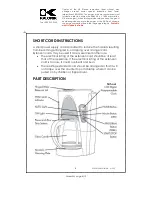 Preview for 4 page of Kalorik USK CM 23826 Operating Instructions Manual