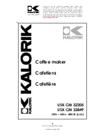 Kalorik USK CM 32205 Manual preview