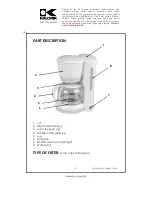 Preview for 4 page of Kalorik USK CM 32205 Manual