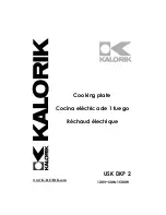 Kalorik USK DKP 2 Operating Instructions Manual предпросмотр