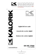 Kalorik USK EKS 37068 Operating Instructions Manual preview