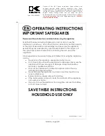 Preview for 2 page of Kalorik USK EKS 37068 Operating Instructions Manual