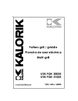 Предварительный просмотр 1 страницы Kalorik USK FGH 31025 User Manual