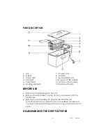 Preview for 4 page of Kalorik USK FT 1 Operating Instructions Manual