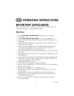 Preview for 2 page of Kalorik USK FT 2 Operating Instructions Manual