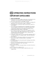 Preview for 2 page of Kalorik USK FT 23816 Operating Instructions Manual