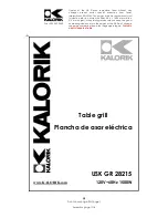 Kalorik USK GR 28215 Operating Instructions Manual предпросмотр