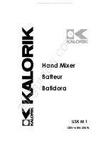 Kalorik USK M 1 Operating Instructions Manual preview