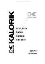 Kalorik USK M 2 Operating Instructions Manual preview