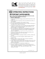 Предварительный просмотр 2 страницы Kalorik USK MCH 33526 Operating Instructions Manual