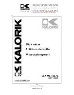 Kalorik USK MS 18676 Operating Instructions Manual preview