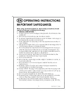 Preview for 2 page of Kalorik USK OV 31513 Operating Manual