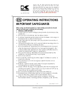 Preview for 2 page of Kalorik USK OV 32091 Operating Instructions Manual