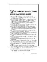 Предварительный просмотр 2 страницы Kalorik USK STP 23783 Operating Instructions Manual