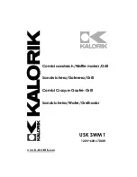 Kalorik USK SWM 1 Operating Instructions Manual preview