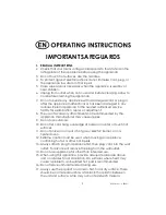 Предварительный просмотр 2 страницы Kalorik USK SWM 1 Operating Instructions Manual