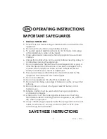 Preview for 2 page of Kalorik USK TKM 17409 Operating Instructions Manual