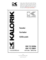 Kalorik USK TO 32206 Operating Instructions Manual preview