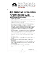 Preview for 2 page of Kalorik USK TO 37896 Operating Instructions Manual